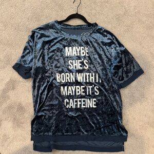 Live Love GameDay LLG Velevet Crushed Tee Medium